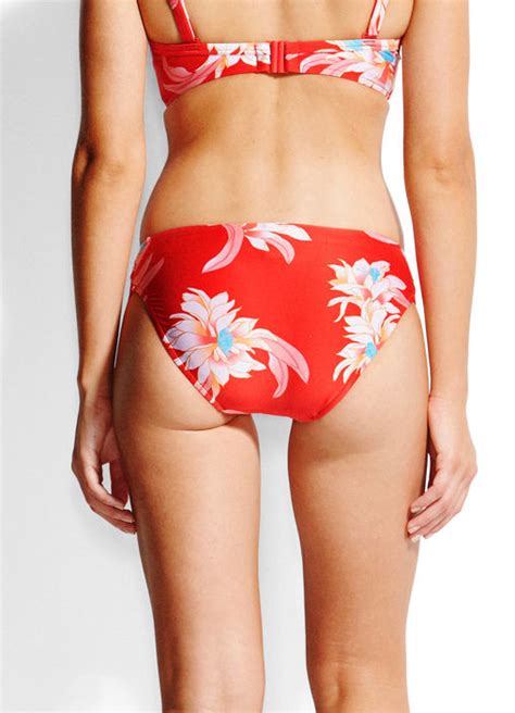 Seafolly Desert Flower Ruched Side Retro Bikini Pant Dolphin Swimware