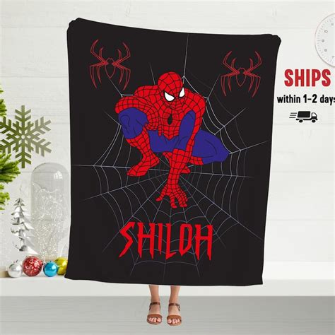 Spiderman Throw Blankets Etsy