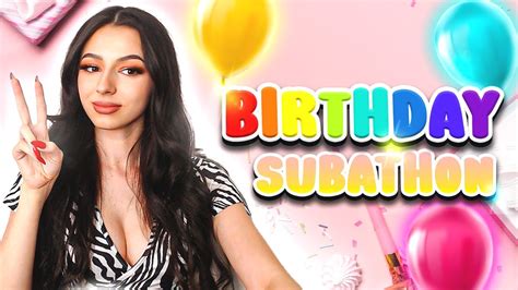 LIVE BIRTHDAY SUBATHON Socials Wishlist Subathon YouTube