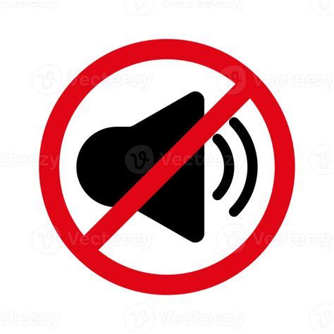 No Sound Icon No Noise Mute Button Keep Your Volume Lower Silence