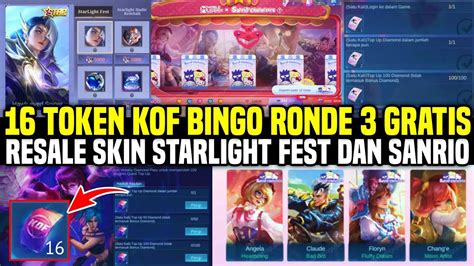 16 TOKEN KOF RONDE 3 GRATIS SKIN STARLIGHT FEST LESLEY RESALE DAN RILIS