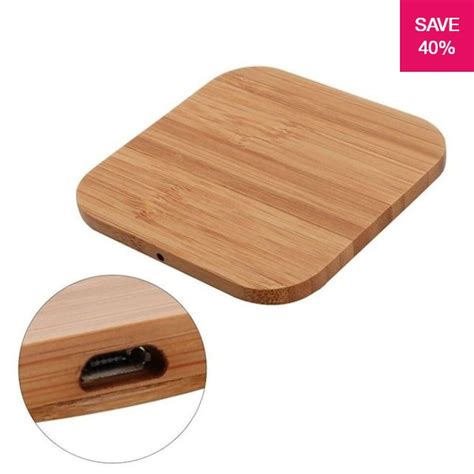 40 Off On Bamboo Qi Wireless Charger Onedayonly