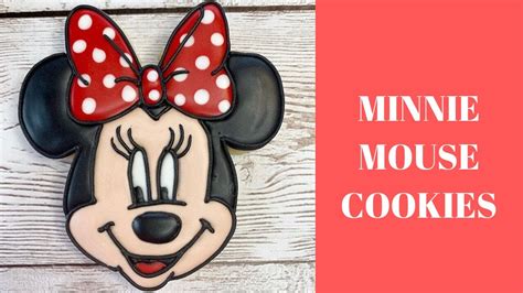 How To Decorate MINNIE MOUSE Cookies MinnieMouse CookieDecorating