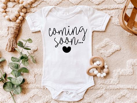 Coming Soon Svg For Baby Onesie Pregnancy Announcement Svg Etsy