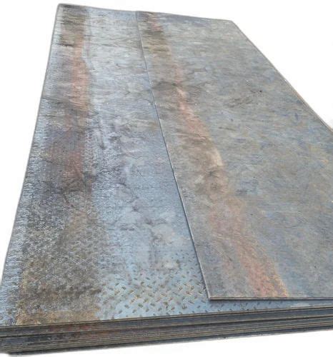 Rectangular Hot Rolled Mild Steel Chequered Plate For Construction Thickness Mm At Rs Kg
