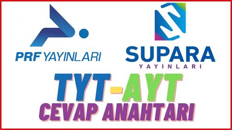 2023 YKS SUPARA TÜRKİYE GENELİ AYT TYT CEVAP ANAHTARI A VE B