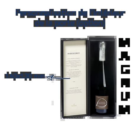 SANKS Coffret champagne magnum personnalisé luxe