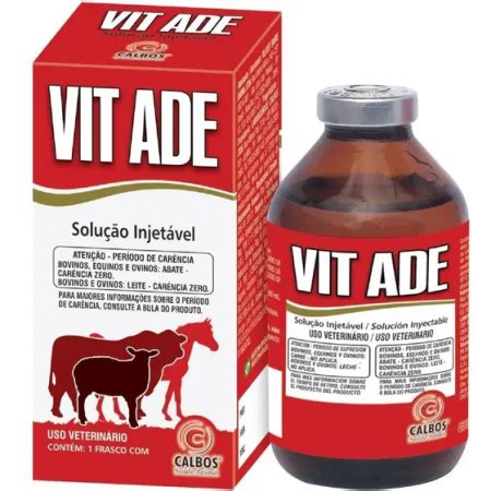 Vit Ade Ml Calbos Vitamina Para Bovinos Equinos E Ovinos