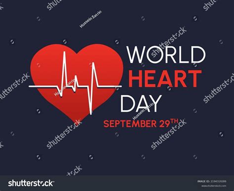 World Heart Day Logo World Hearth Stock Vector (Royalty Free ...