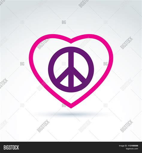 Peace Love Theme, Vector & Photo (Free Trial) | Bigstock