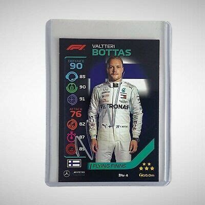 Ebay Topps F Turbo Attax Formula Signed By Valtteri Bottas