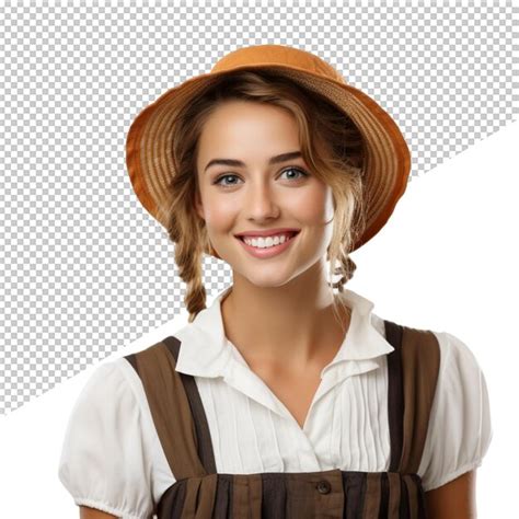 Premium Psd A Woman Wearing A Hat That Says Quot Shes A Girl Quot