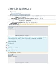 Sistemas Operativos Examen Semana 1 Docx Sistemas Operativos 1 Mis