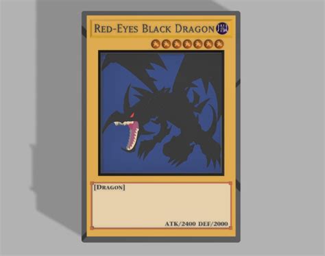 Red Eyes Black Dragon Anime Card