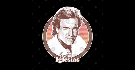 Julio Iglesias Retro Style Fan Design Julio Iglesias Sticker