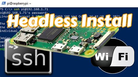 Raspberry Pi Zero W Headless Raspberry Pi Os Lite Install Tutorial