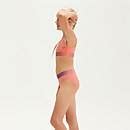 Girls Contrast Band Bikini Coral Lilac Speedo