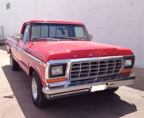 1979 Ford F 150 Ranger Lariat Long Bed Red For Sale