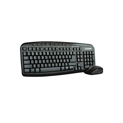 KIT TECLADO Y MOUSE VORAGO KM 303 CONEXION INALAMBRICO COLOR NEGRO