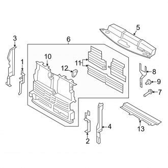 Ford Edge Radiator Support Covers Carid