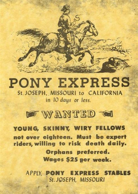 Preferiblemente huérfanos Pony Express el primer servicio de