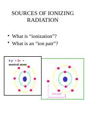 Understanding Ionizing Radiation: Natural and Artificial Sources | Course Hero