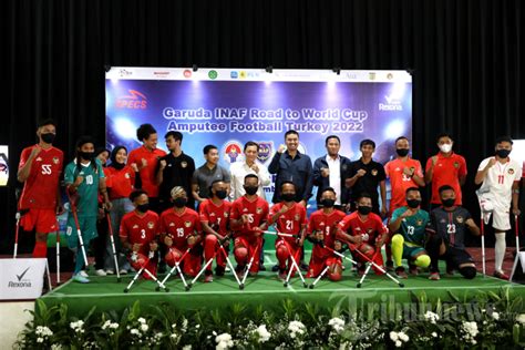 Pelepasan Tim Garuda Inaf Menuju Piala Dunia Sepak Bola Amputasi Foto