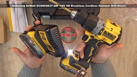 Unboxing DeWalt DCD805E2T QW 18V XR Brushless Cordless Hammer Drill