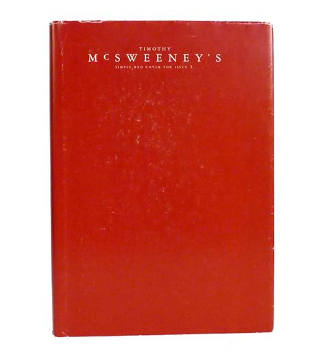 MCSWEENEY'S MAGAZINE, EDITION V. | Dave Timothy McSweeny Eggers, Ed ...