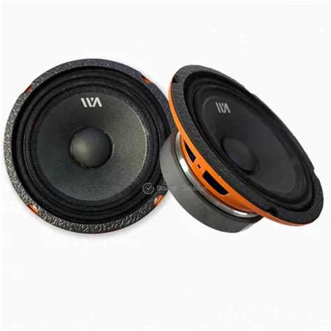 Par Medio Rango War Audio Black Hawk Bh M W Rms Meses Sin