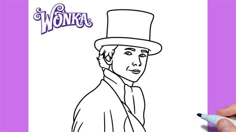 How To Draw Willy Wonka Easy Drawing Willy Wonka Step By Step Youtube