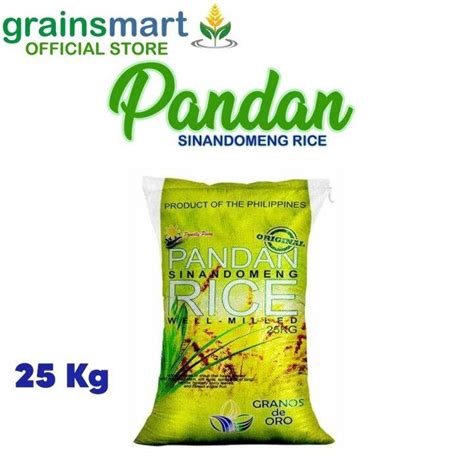 COD Grainsmart Pandan Sinandomeng Well Milled Rice 25kg Lazada PH