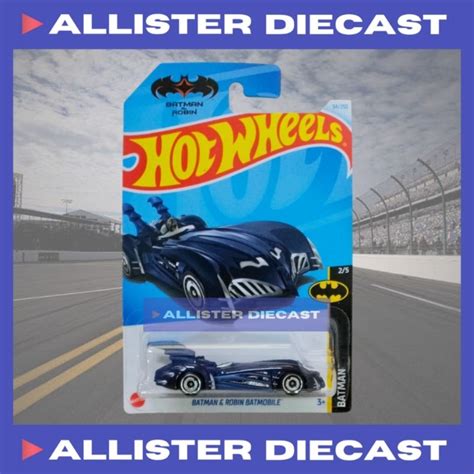 Hot Wheels Batman Robin Batmobile Blue Hotwheels Batman Robin Batmobile Blue HW Batman Shopee