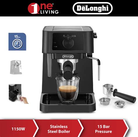 Delonghi Stilosa Manual Espresso Maker EC230 EC230 BK