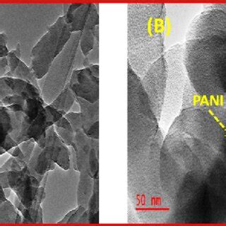 Tem Images At Different Magnifications Of A Nm B Nm