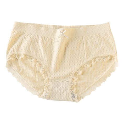 Baywell Breathable Underwear For Women Sexy Bikini Panties Lace Stretch Seamless Low Rise