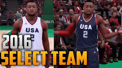 Nba 2k16 2016 Usa Adidas Eurocamp Select Team Jersey And Court Tutorial