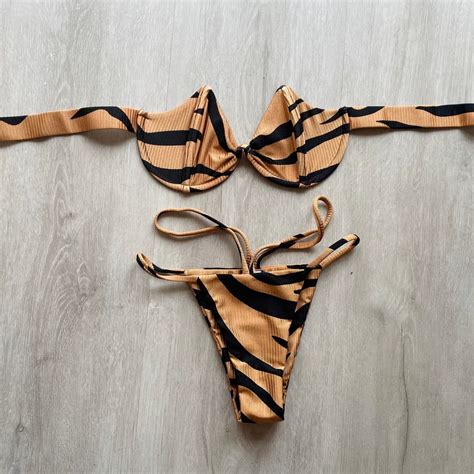 Cheetah Print Bikini Etsy