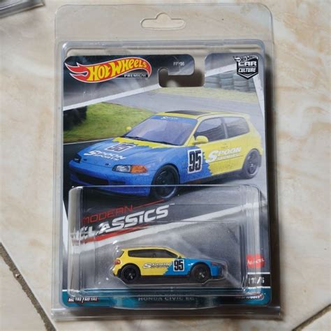Jual Hot Wheels Honda Civic EG Spoon Modern Classics Free Protector
