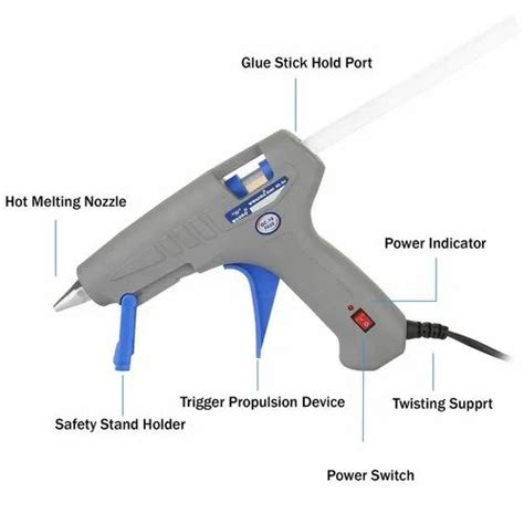 Grey W Hot Melt Glue Gun On Off Switch With Led Indicator At Rs In Delhi