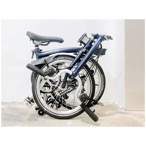 Brompton M6L Tempest Blue Folding Foldable Bike Bicycles Sports