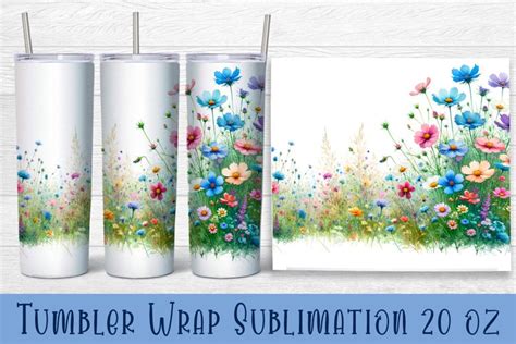 Wildflowers Tumbler Wrap Oz Straight Skinny