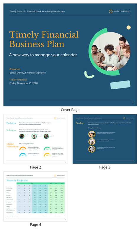 Startup Business Financial Plan Template - Venngage