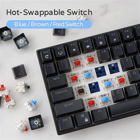 Rk Royal Kludge Rk Key Wired Bluetooth G Wireless Mechanical Keyboard Rgb Hot Swap