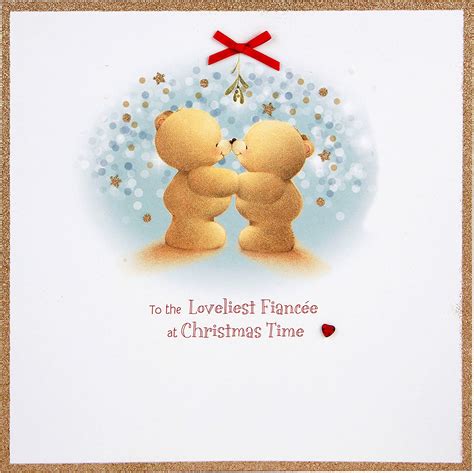 Hallmark Forever Friends Christmas Card To Fiancée Hugs