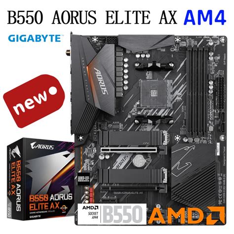 Placa Base Am4 Gigabyte Ga B550 Aorus Elite Ax Amd B550 Ddr4 4733oc Pci E 40 Admite Cpu De