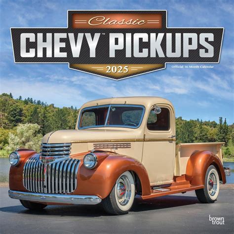 Chevy Classic Pickups 2025 Wall Calendar