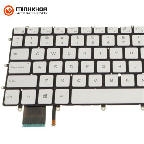 Bàn Phím Laptop Dell Xps 13 9370 9380 7390 9305 Zin Có Led Trắng Đen Laptop Minh Khoa