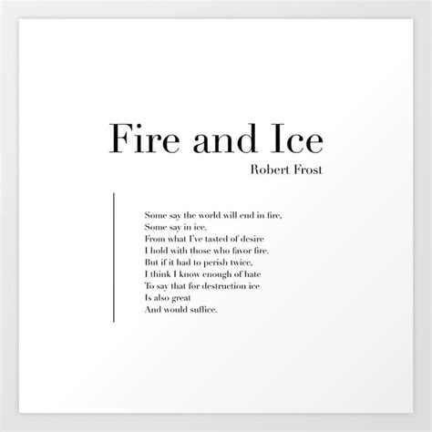 Fire And Ice Poem Wallpaper