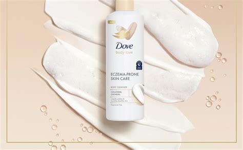 Dove Body Love Body Cleanser Eczema Prone Skin Care Colloidal Oatmeal 3 Count